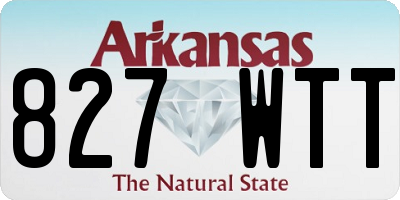 AR license plate 827WTT