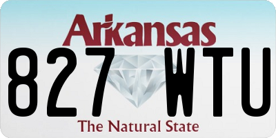 AR license plate 827WTU