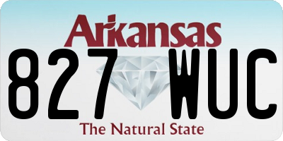 AR license plate 827WUC