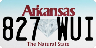 AR license plate 827WUI