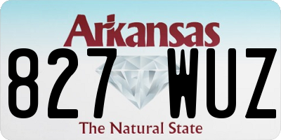 AR license plate 827WUZ