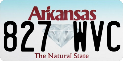 AR license plate 827WVC