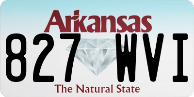 AR license plate 827WVI