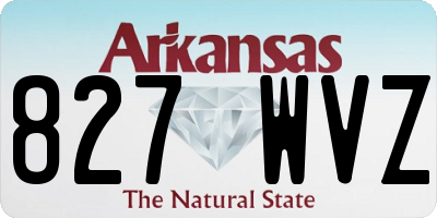 AR license plate 827WVZ