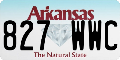 AR license plate 827WWC