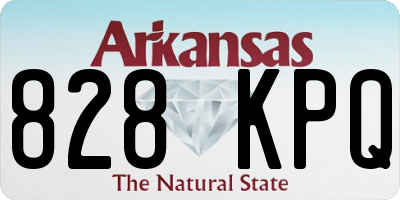 AR license plate 828KPQ