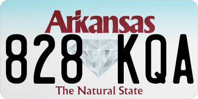 AR license plate 828KQA