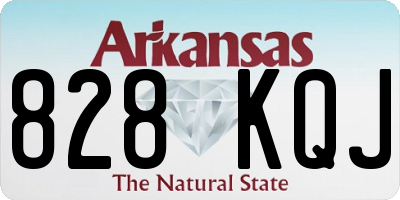 AR license plate 828KQJ
