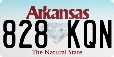 AR license plate 828KQN