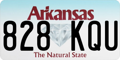 AR license plate 828KQU