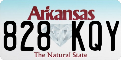AR license plate 828KQY