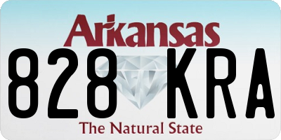 AR license plate 828KRA