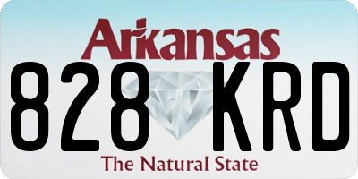 AR license plate 828KRD
