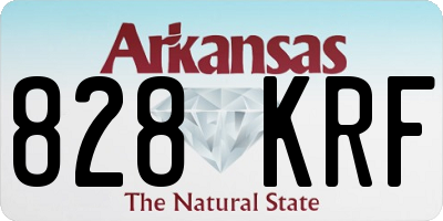 AR license plate 828KRF