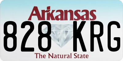 AR license plate 828KRG