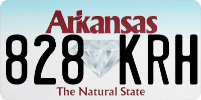 AR license plate 828KRH