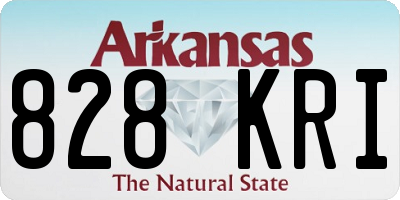 AR license plate 828KRI