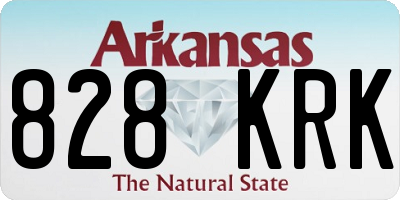 AR license plate 828KRK