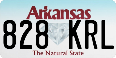 AR license plate 828KRL