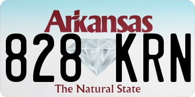 AR license plate 828KRN