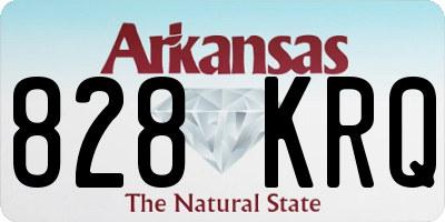 AR license plate 828KRQ