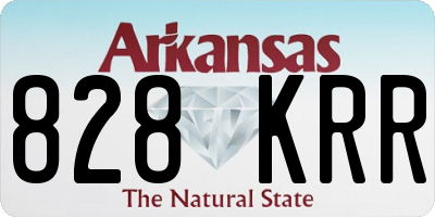 AR license plate 828KRR