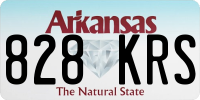 AR license plate 828KRS