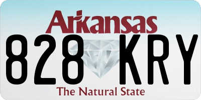 AR license plate 828KRY