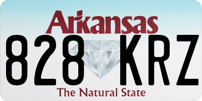 AR license plate 828KRZ