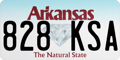 AR license plate 828KSA