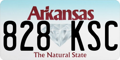 AR license plate 828KSC