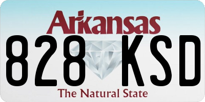 AR license plate 828KSD