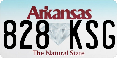 AR license plate 828KSG