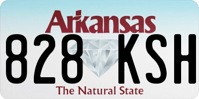 AR license plate 828KSH