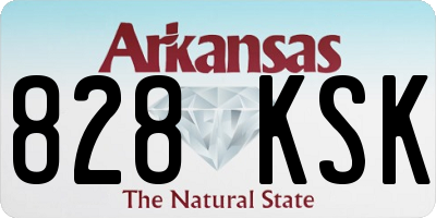 AR license plate 828KSK