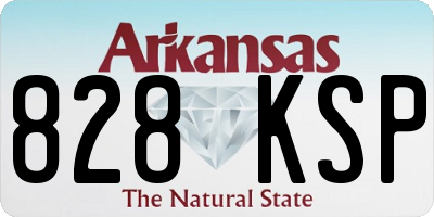 AR license plate 828KSP