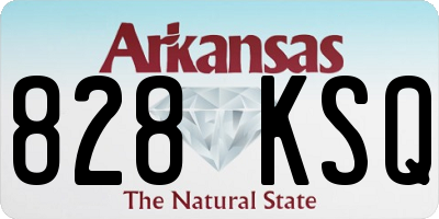 AR license plate 828KSQ