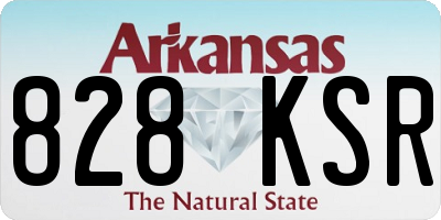 AR license plate 828KSR