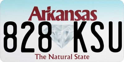 AR license plate 828KSU