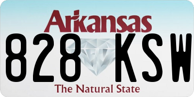 AR license plate 828KSW