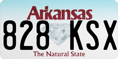 AR license plate 828KSX