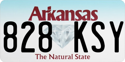 AR license plate 828KSY