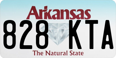 AR license plate 828KTA