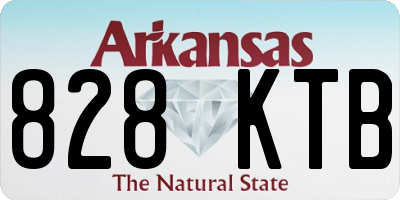 AR license plate 828KTB