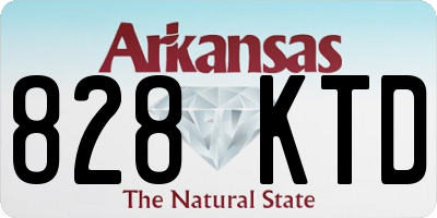 AR license plate 828KTD