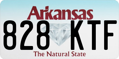 AR license plate 828KTF
