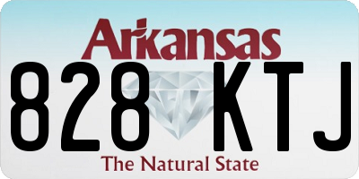 AR license plate 828KTJ
