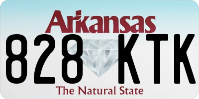 AR license plate 828KTK