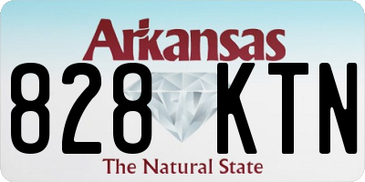 AR license plate 828KTN