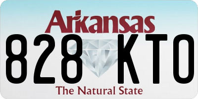AR license plate 828KTO